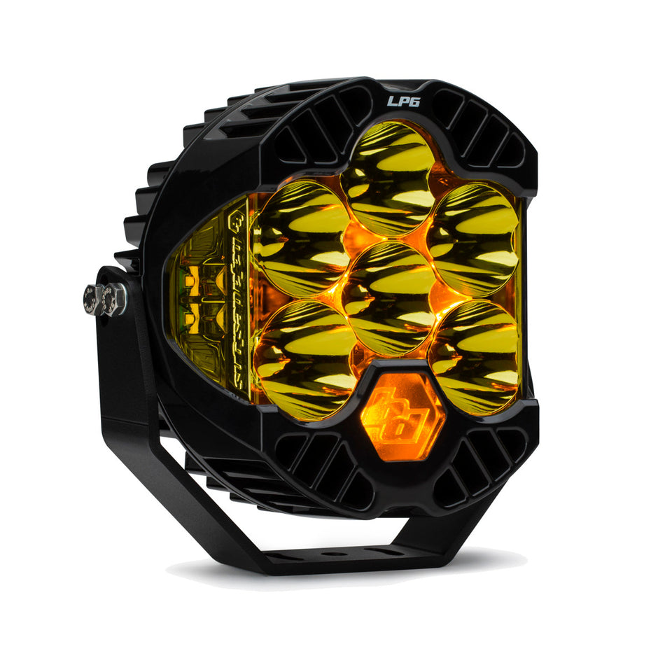 Baja Designs, LP6 Pro LED Auxiliary Light Pod Driving/combo Amber, Universal Fit