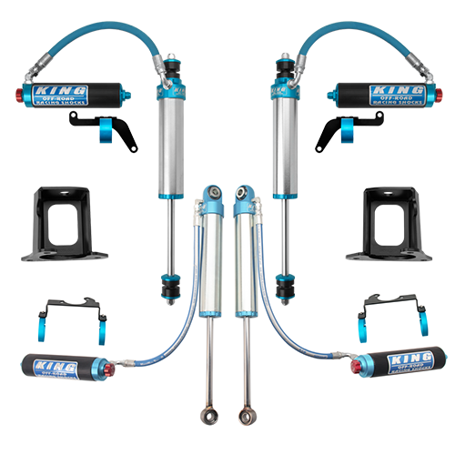 King, 2.5 Performance Front & Rear Shocks with Adjusters, for Nissan Y61