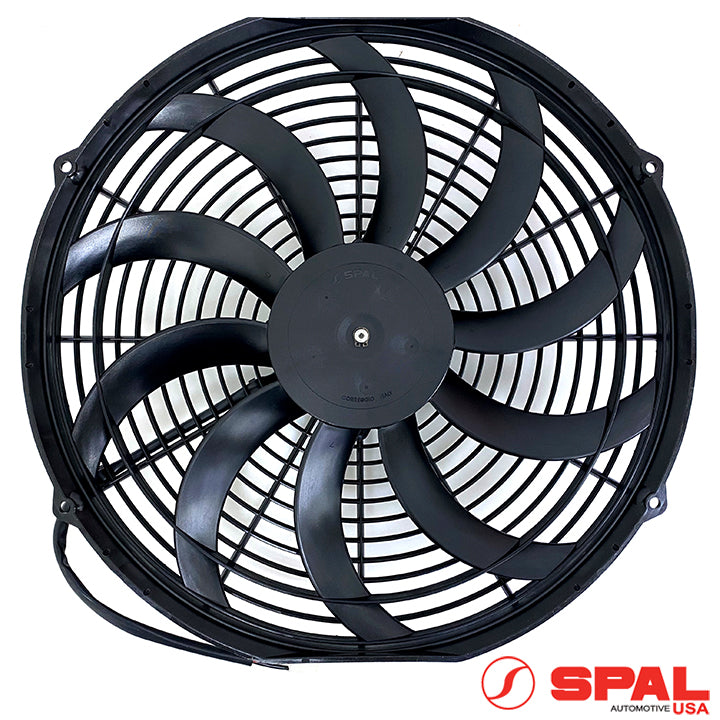 Spal, 14-Inch High-Performance Curved Blade Pusher Fan (1841 CFM), Universal Fit