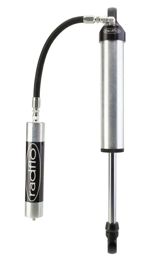 Radflo, 2.5" Rear Remote Reservoir Shocks with Compression Adjusters, for Nissan Y62