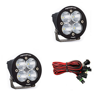 Baja Designs, Squadron-R Pro LED Light Pod Pair (Driving/Combo-Clear), Universal Fit