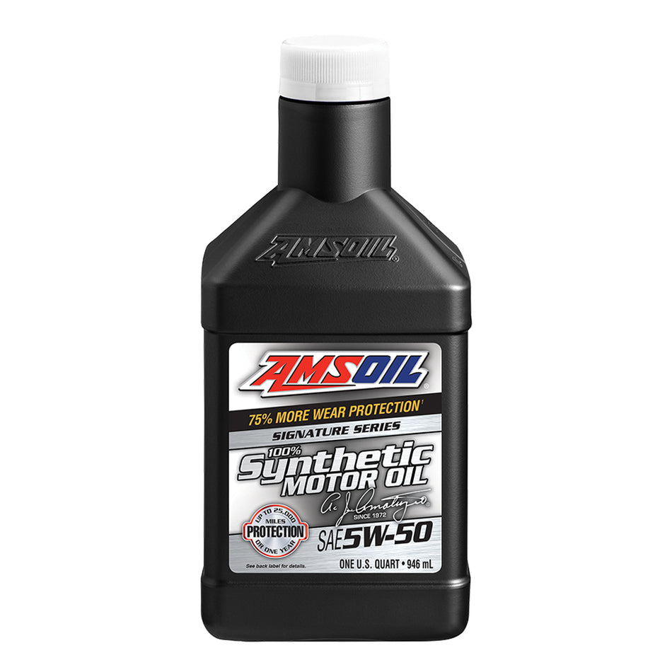 AMSOIL, Signature Series 5W-50 100% Synthetic Motor Oil, Universal Fit
