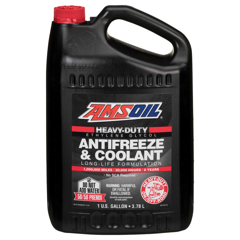 AMSOIL, Heavy-Duty Antifreeze & Coolant (50/50 Pre-Mix), Universal Fit